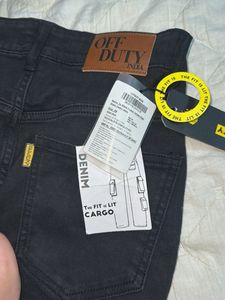 Off Duty Black Cargo Jeans
