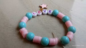 Cute 'Love' Beaded Bracelet