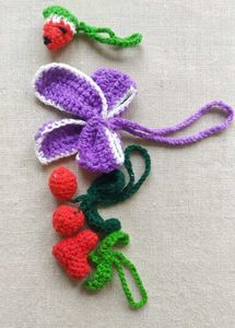 Handmade Crochet Flower & Fruit Charms