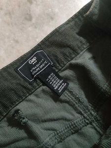 Gap Classic Dark Green Corduroy Pants