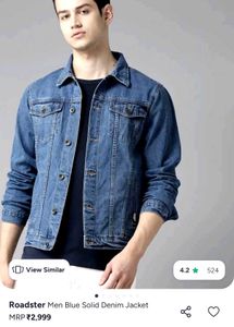 Blue Denim Jacket Men Size - L, Chest 40 inch