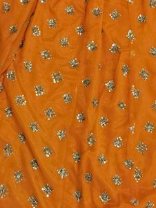 Orange Indian Lehenga Choli Set