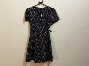Floral Print Wrap Dress
