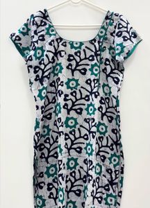Green Batik Printed Kurta Set