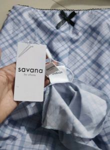 Savana Chic Plaid Midi Skirt