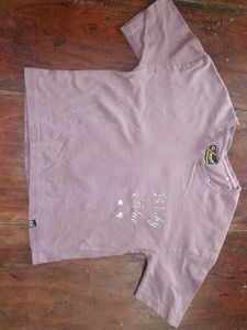 Purple Graphic Print T-Shirt