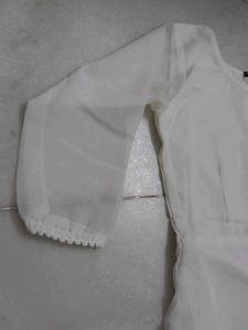 Elegant White Ethnic Gown