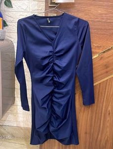 Blue Long Sleeve short dress 💙