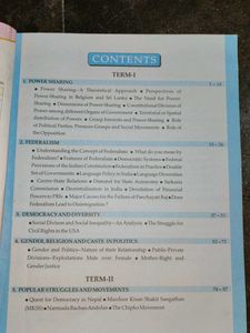 Class 10 Political Science Book Term I &amp; II