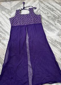 Elegant Purple Ethnic Gown