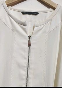 Off White Cut Sleeves Dress For 36 Bust