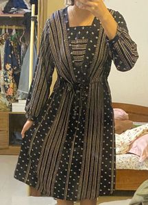 Bohemian Print Maxi Dress 40inch length