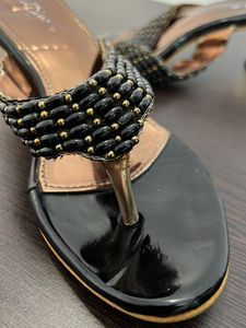 Copper &amp; Black Looking Sandal