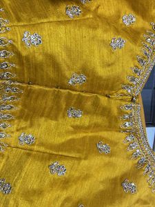 Embellished Mustard Yellow Blouse