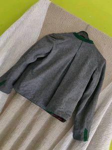 Grey Jacket with Trim Detail