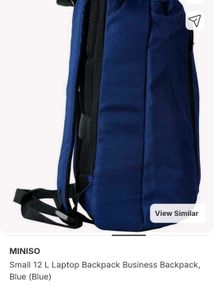 Miniso Blue Laptop Backpack