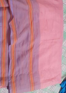 Striped Cotton Fabric - Pink & Lavender