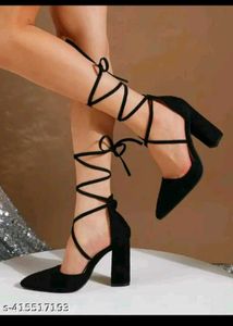 Black Ankle Strap Heels