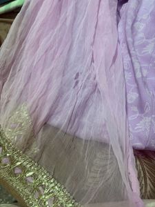 Lavender Anarkali Kurta Set