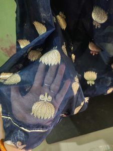 Beautiful Navy Blue rajputi poshak