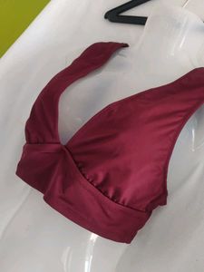 Stylish Maroon Bikini Top