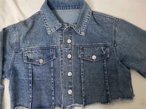 Denim Cropped Jacket