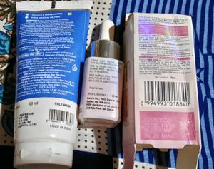 The Derma Co. Face Wash &amp; L'Oreal Serum