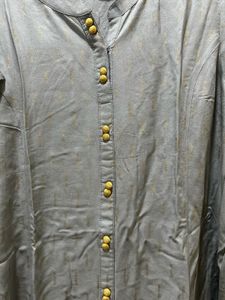 Grey Kurta with Golden Print