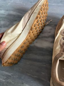 Zara Cream &amp; Beige Sneakers