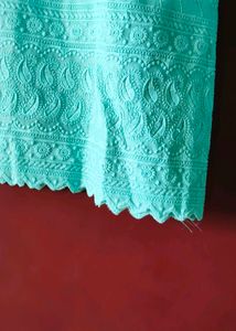 Beautiful Blue Embroidered Palazzo Pants