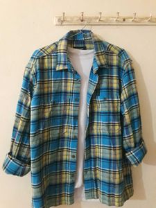 Blue &amp; Yellow Plaid Flannel