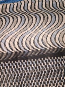 Black And White Pure Marbel Chiffon Saree