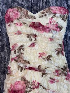 Floral Strapless Dress