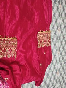 Embellished Pink Kurta Set