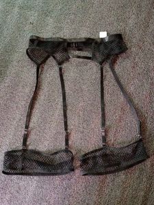 Black Fishnet Garter belt