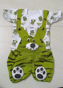 Kids Malticolour Unisex Cotton Dungaree