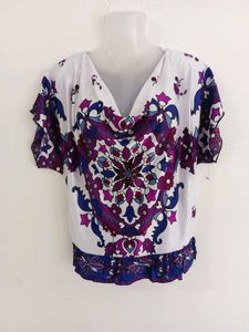 Vibrant Mandala Print Tunic Top