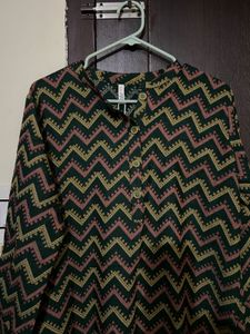 Stylish Geometric Print Kurta