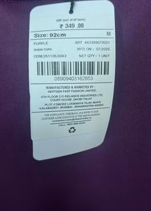 Shein Purple Cropped T-Shirt