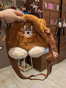 Cute Cartoon Plush Crossbody Bag