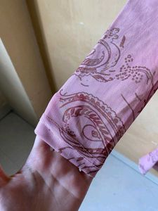 Pink Paisley Print Bodycon Dress
