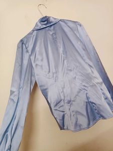 korean front frill pattern blouson