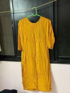 Yellow Embroidered Kurta