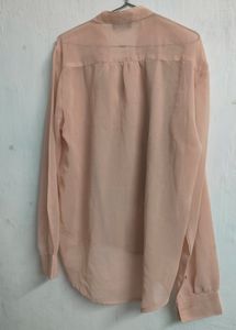 Light Pink Sequined Shirt