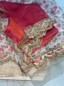 Elegant Floral Saree with Embellishments