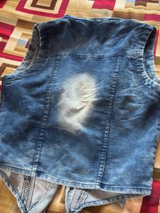 Stylish Denim Vest Jacket