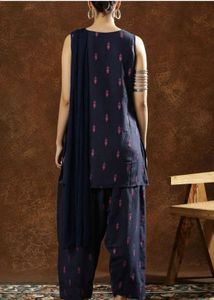 women printed rayon kurtaset with farshi salwar XL