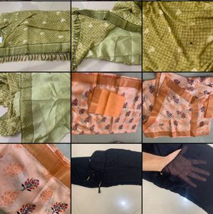 combo of  Elegant saree and  Dupatta