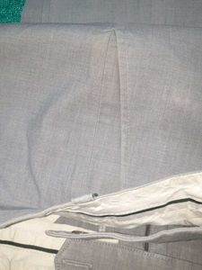 Classic Beige Linen Blend Trousers