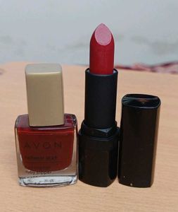 Avon Brand New Combo Matte Lipstick & Nail Paint